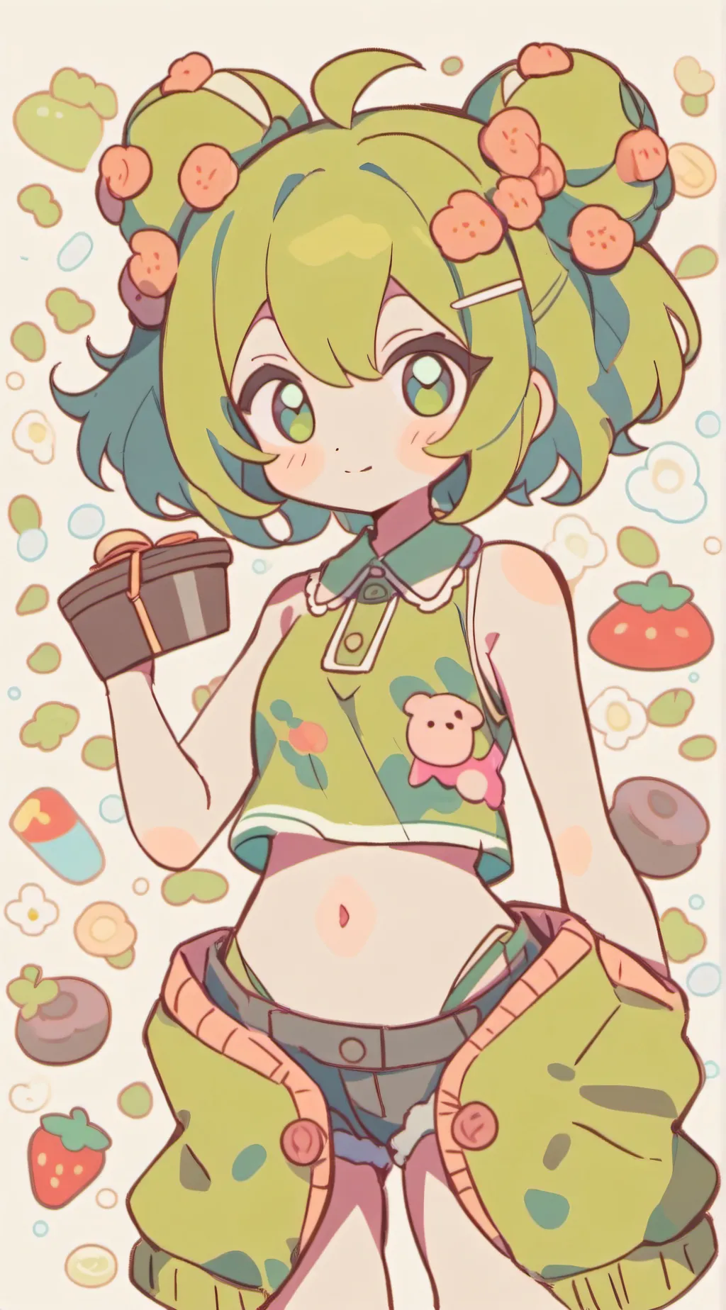 ai character: Creepergirl background