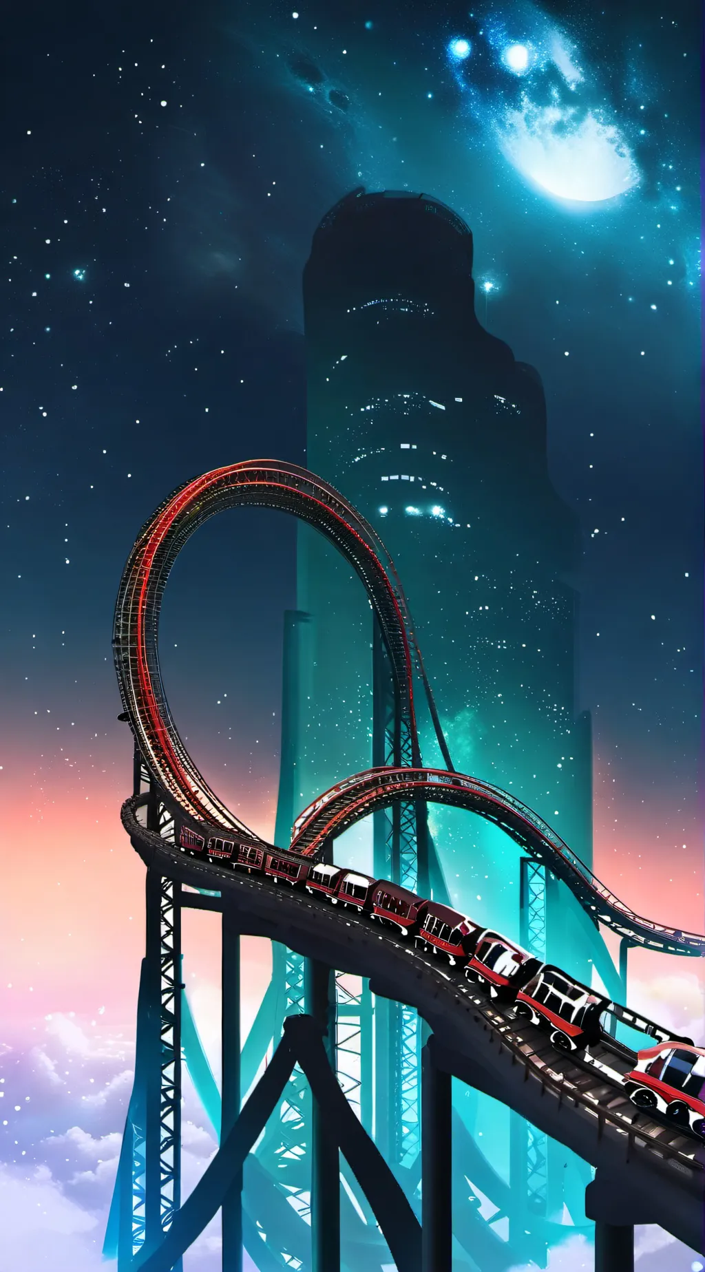 ai character: Fpe theme park background