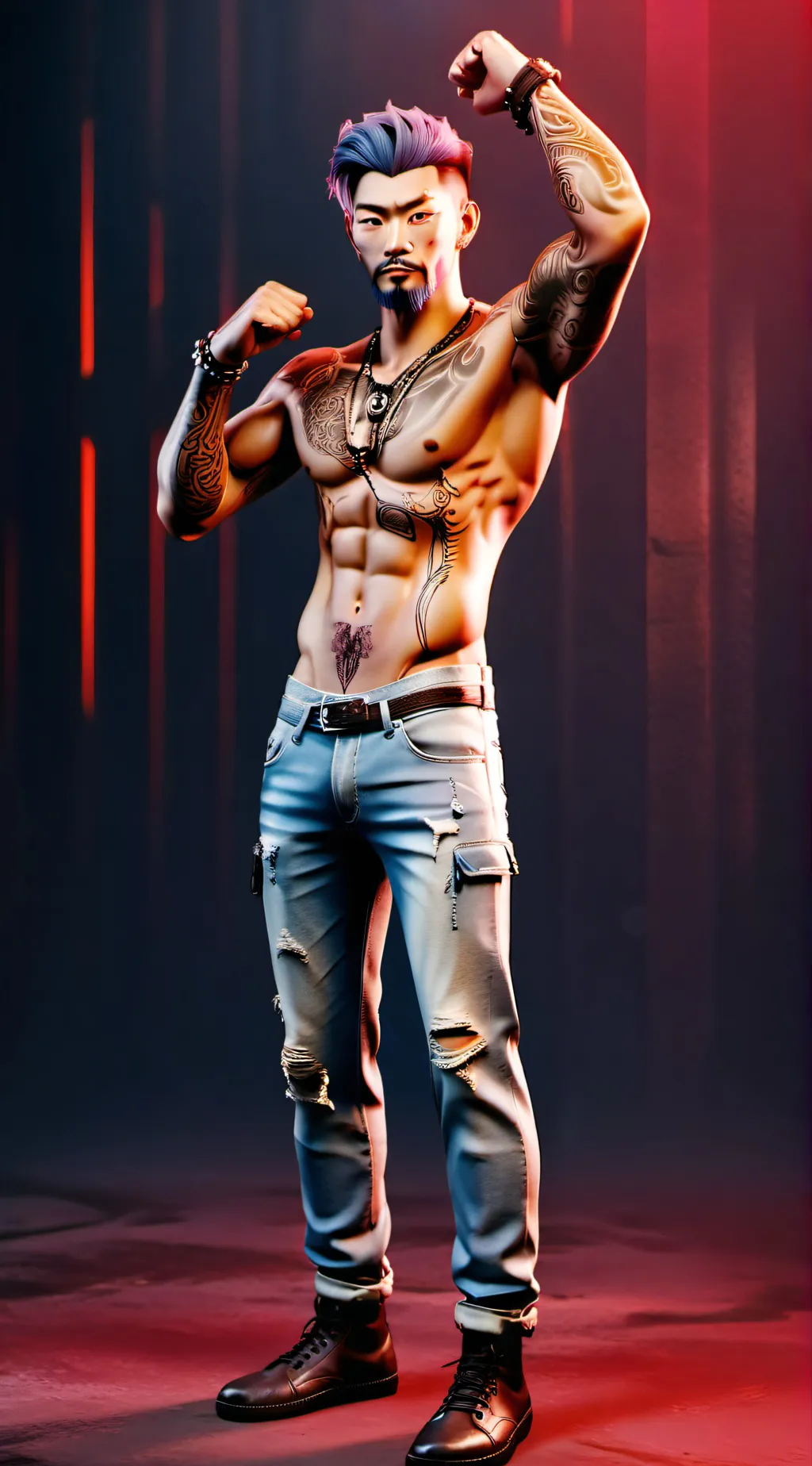 ai character: 波罗 background