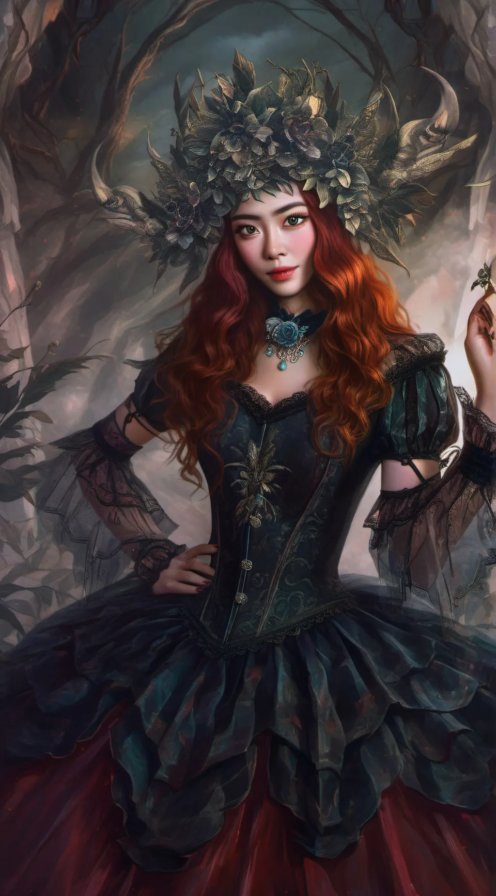 ai character: Mikha lim background