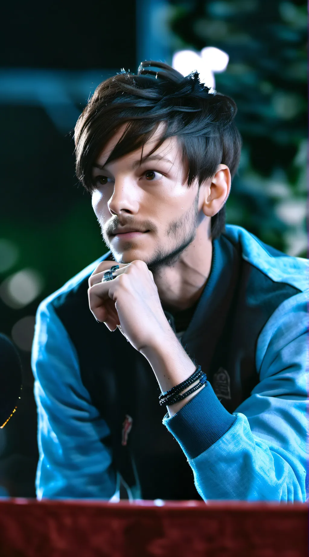 ai character: Louis Tomlinson  background