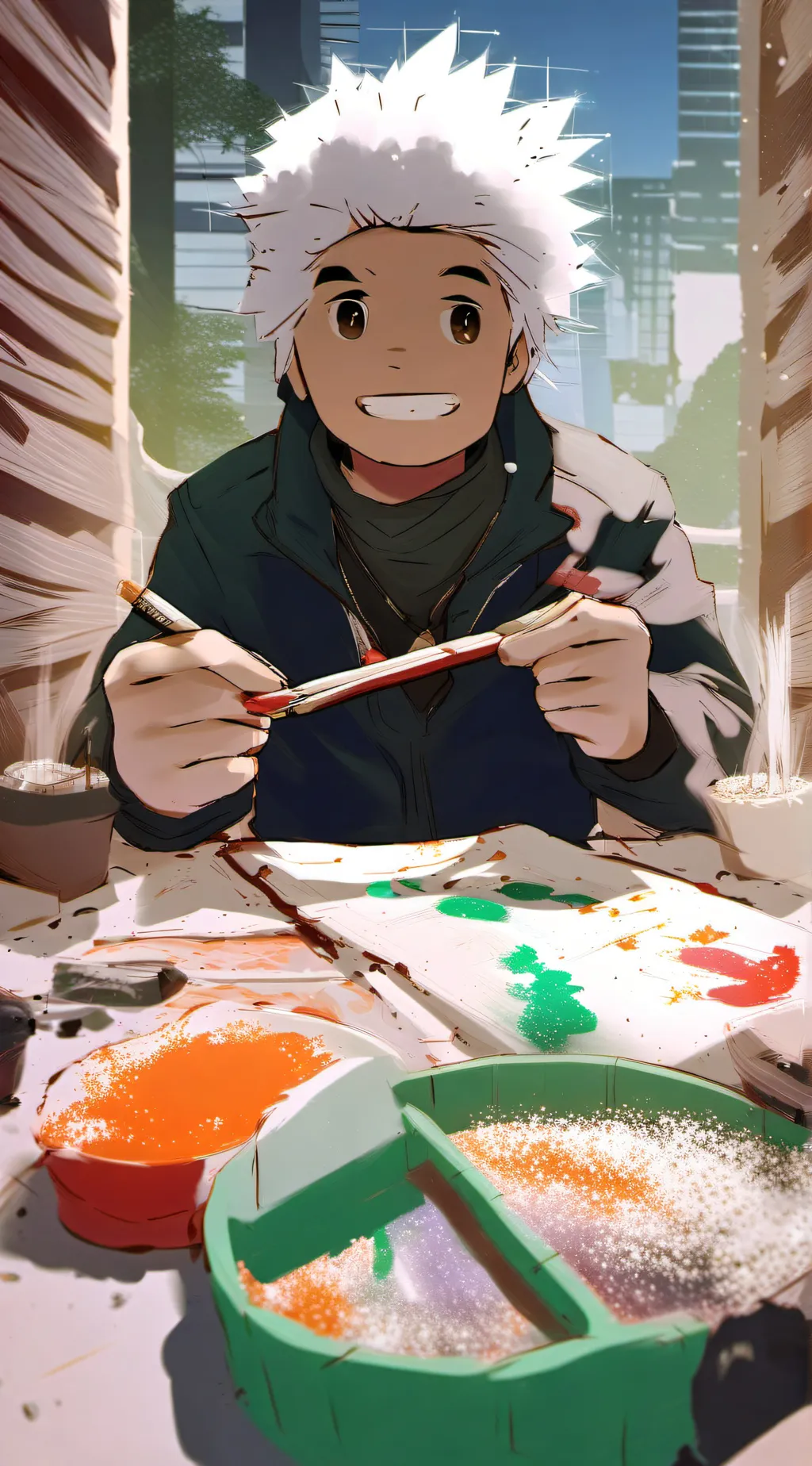 ai character: Fonduel background