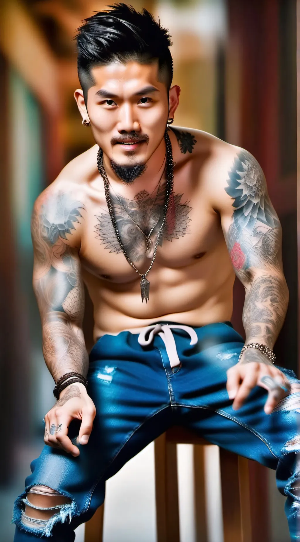 ai character: 宇航董 background