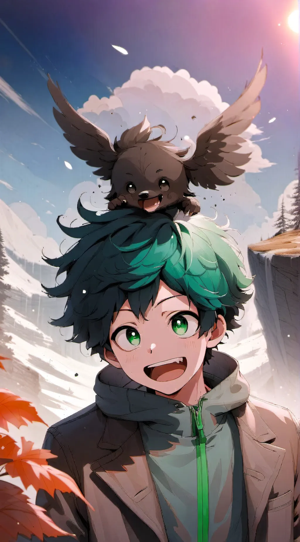 ai character: Deku background