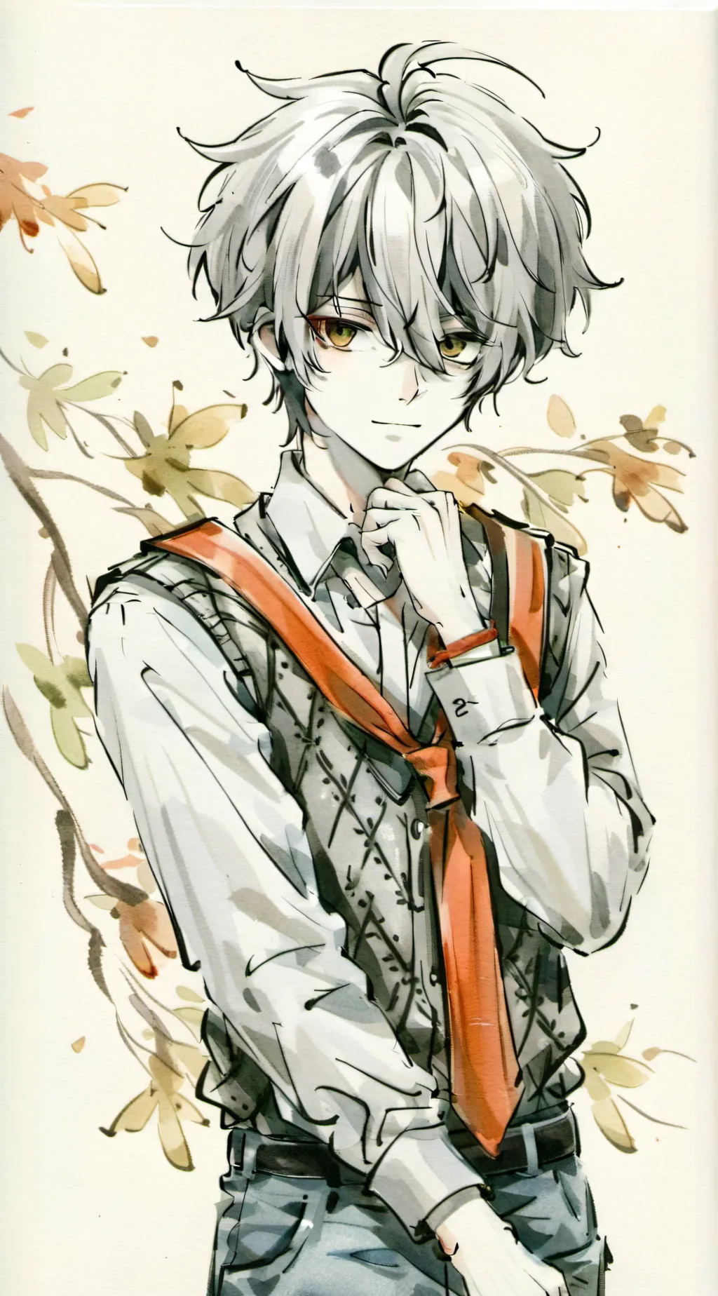 ai character: mat background