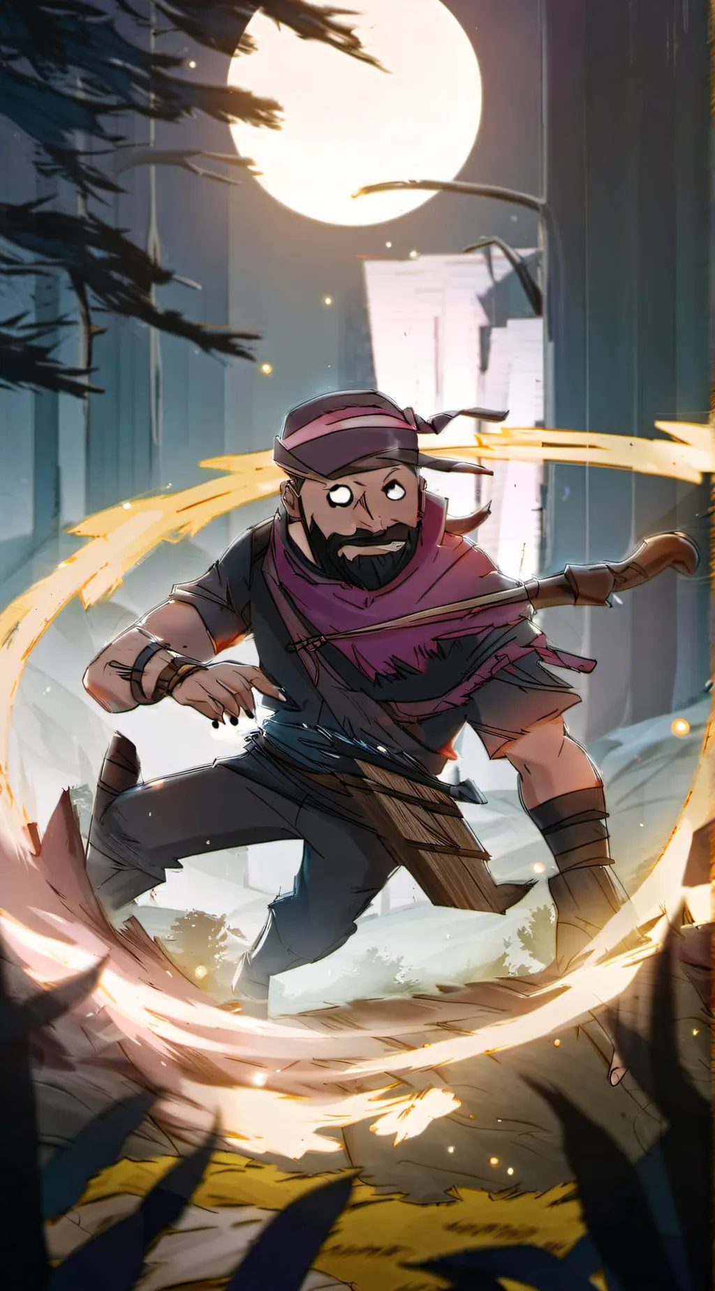 ai character: twiddle fingers background