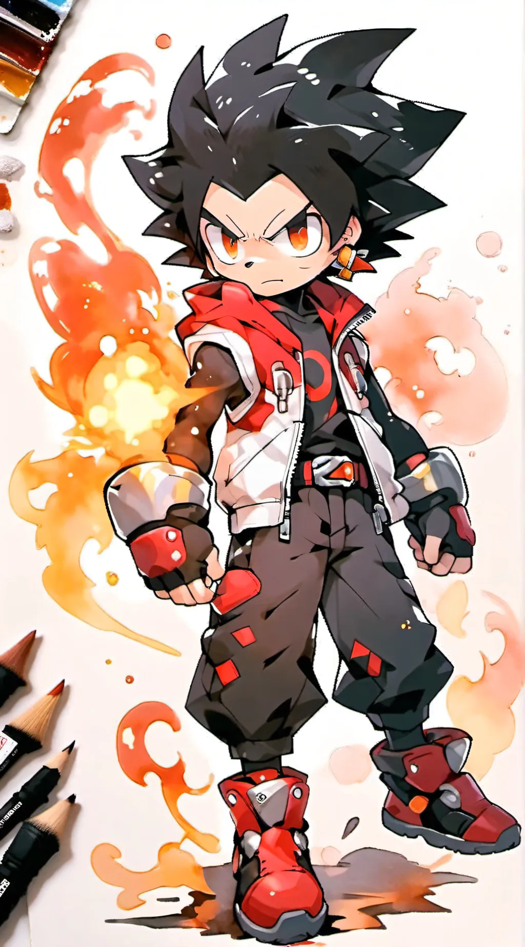 ai character: Shadow.T.H background