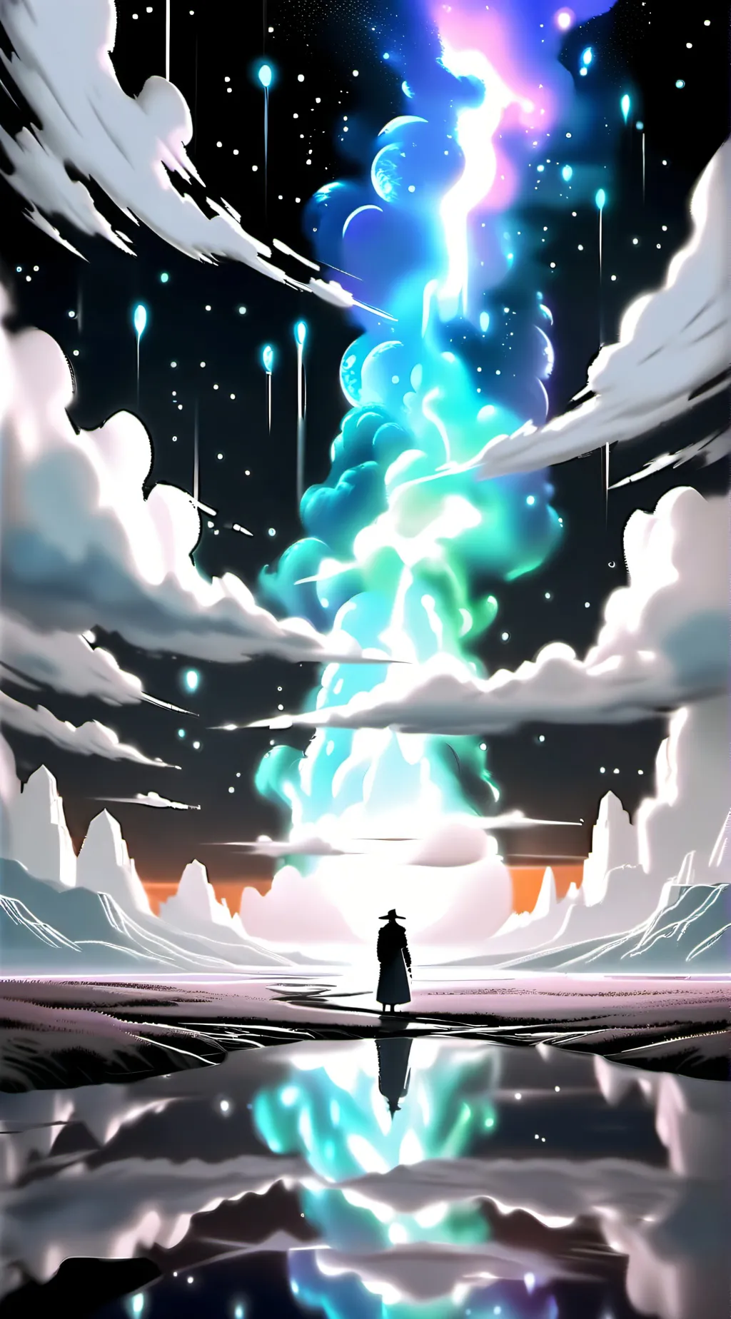 ai character: smiling heaven  background