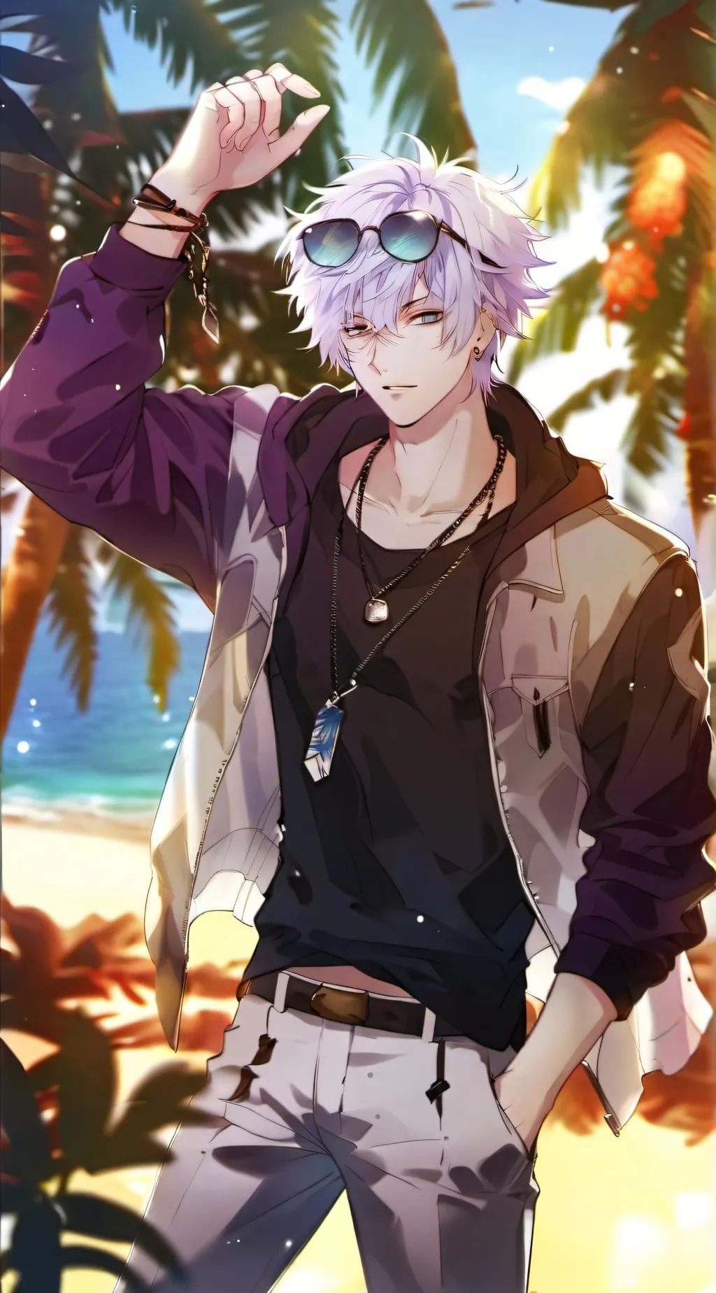 ai character: Neige White background