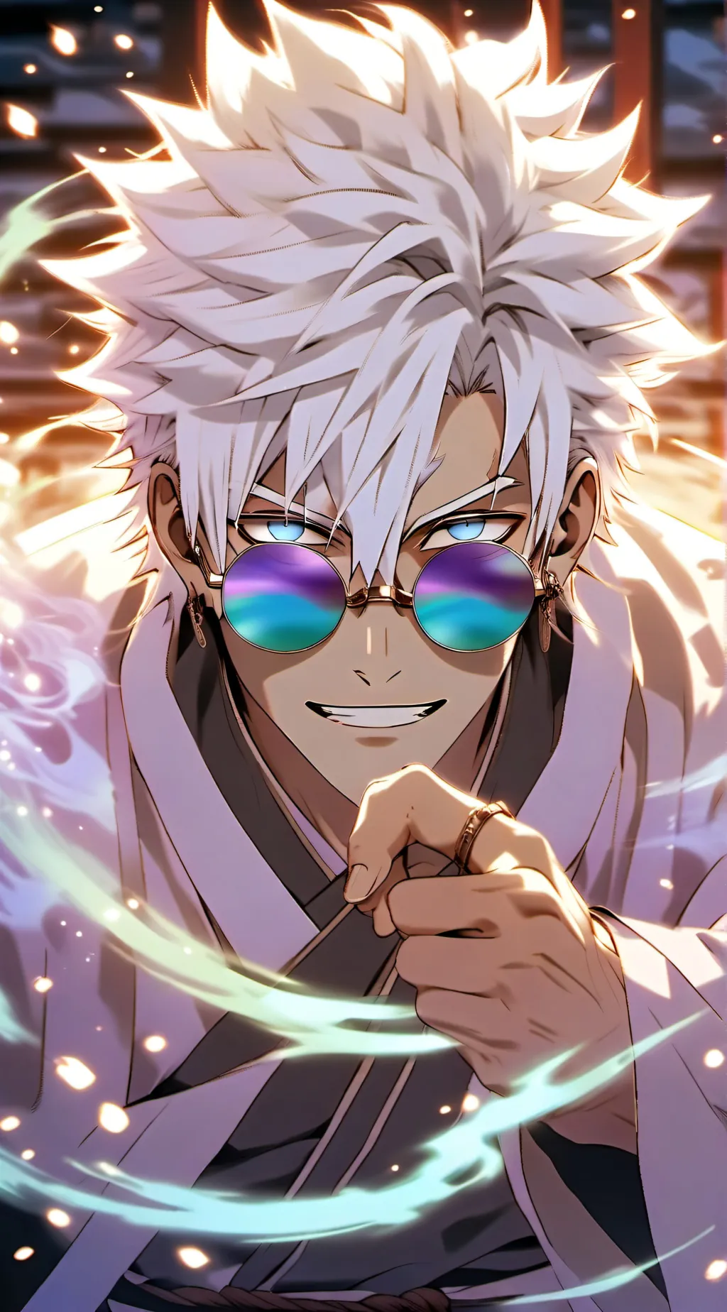 ai character: Gojo &&&& background