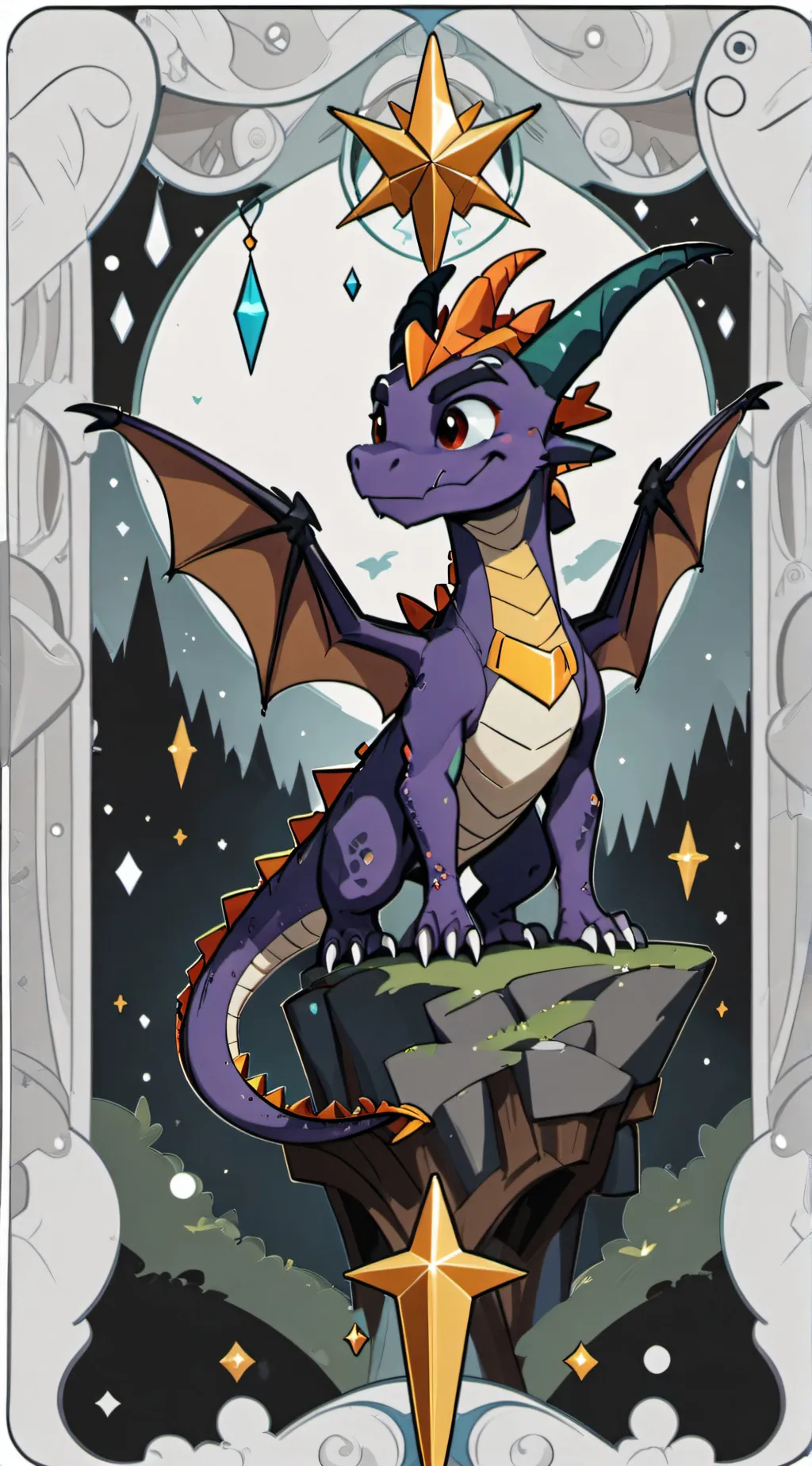 ai character: spyro the dragon  background
