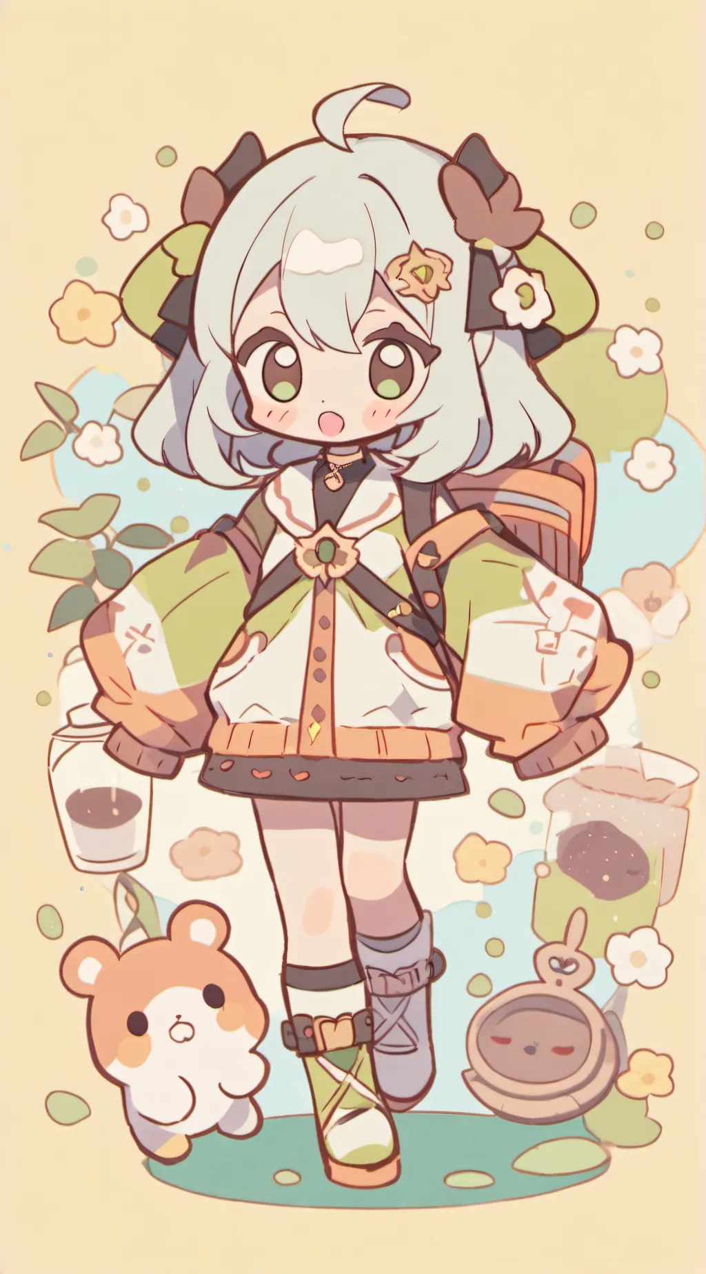 ai character: Melody background