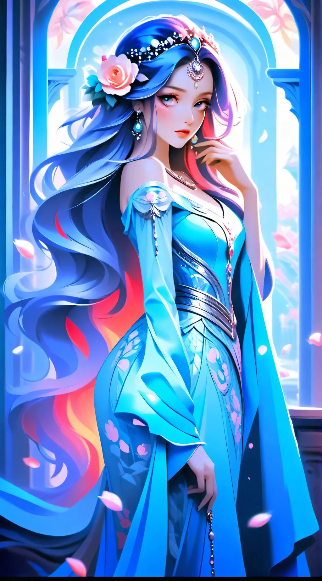 ai character: Velvet  background