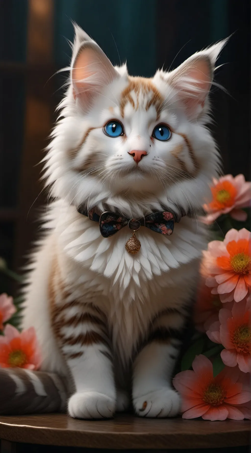 ai character: Little cat background