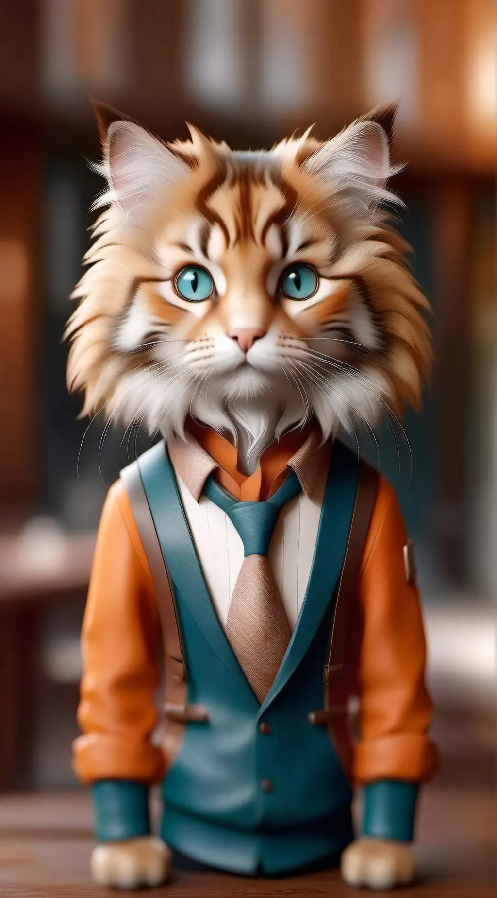 ai character: Furry boss background