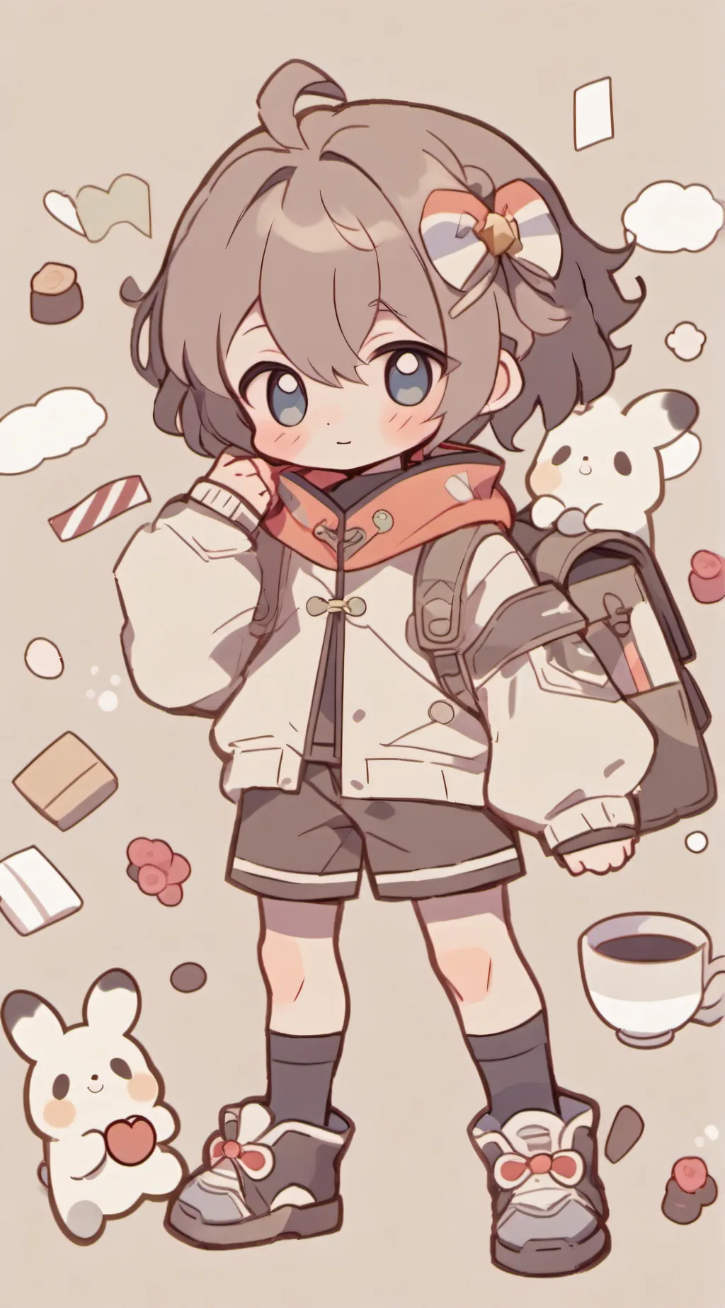 ai character: playful the dog background