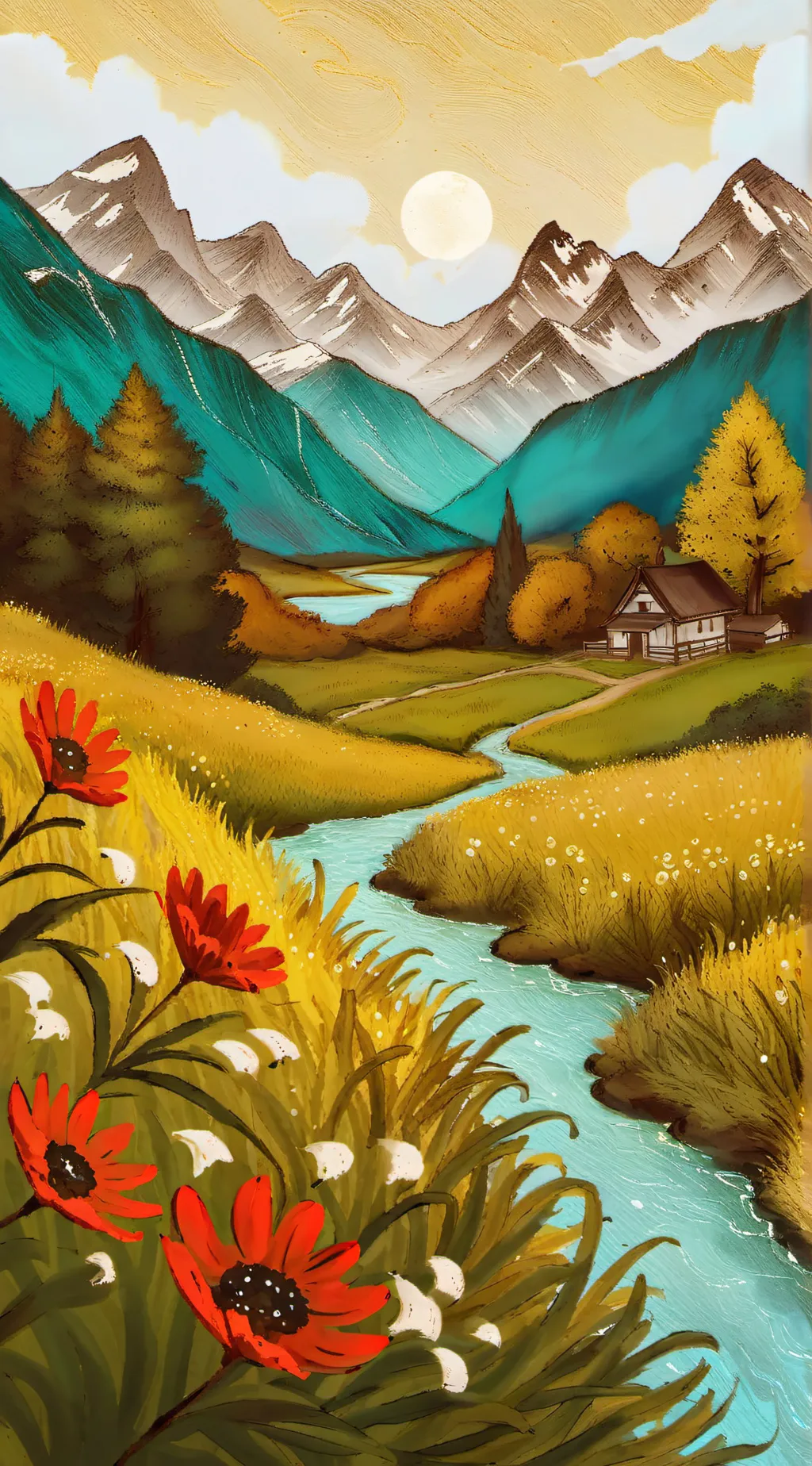 ai character: Smiling critters background