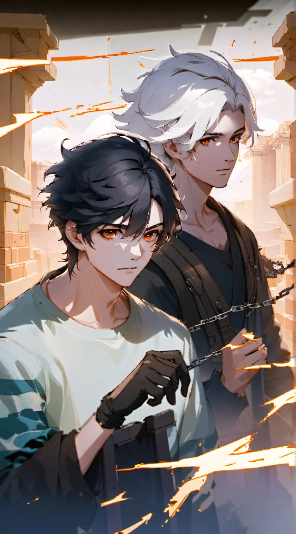 ai character: Athen & Ian background