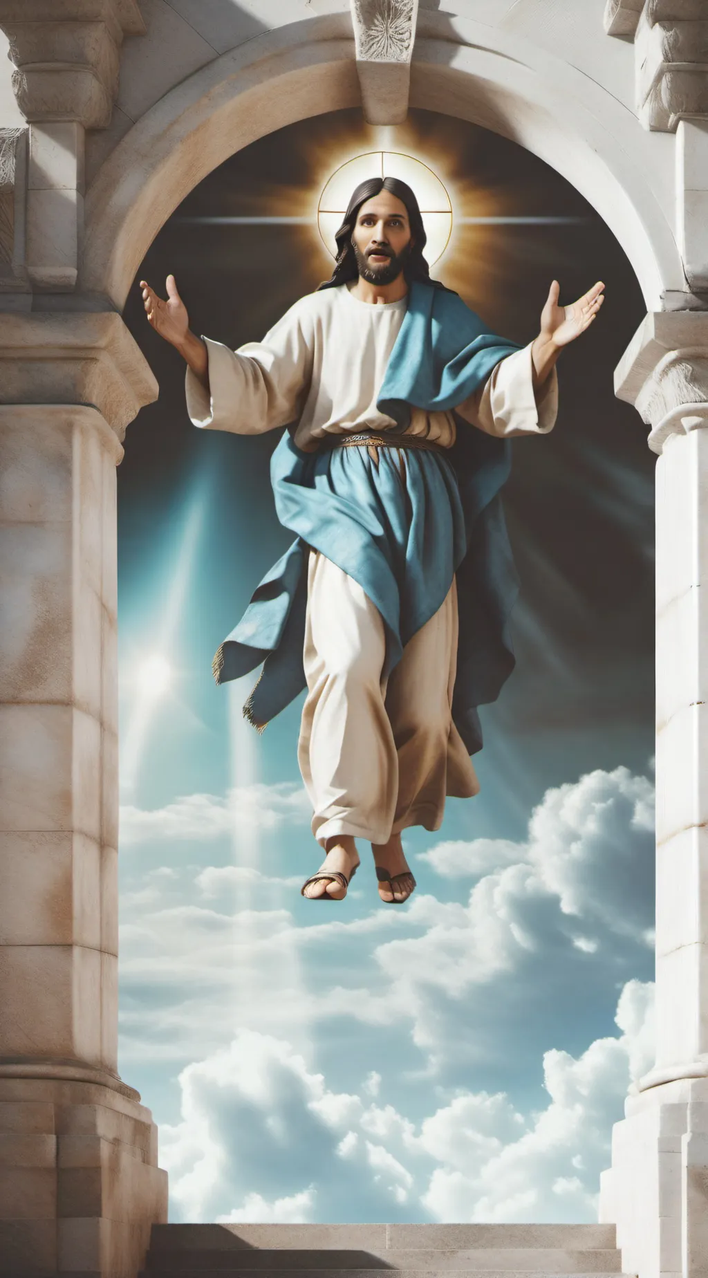 ai character: Heaven background