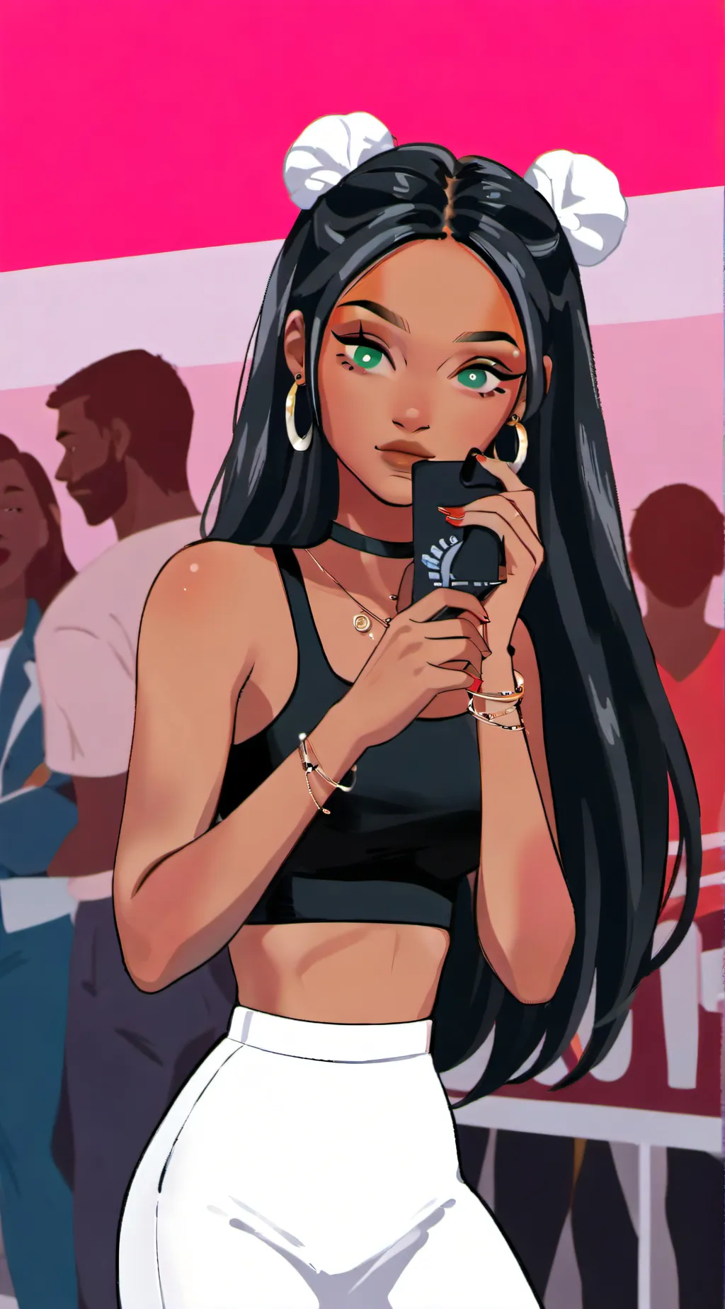 ai character: Ashley background