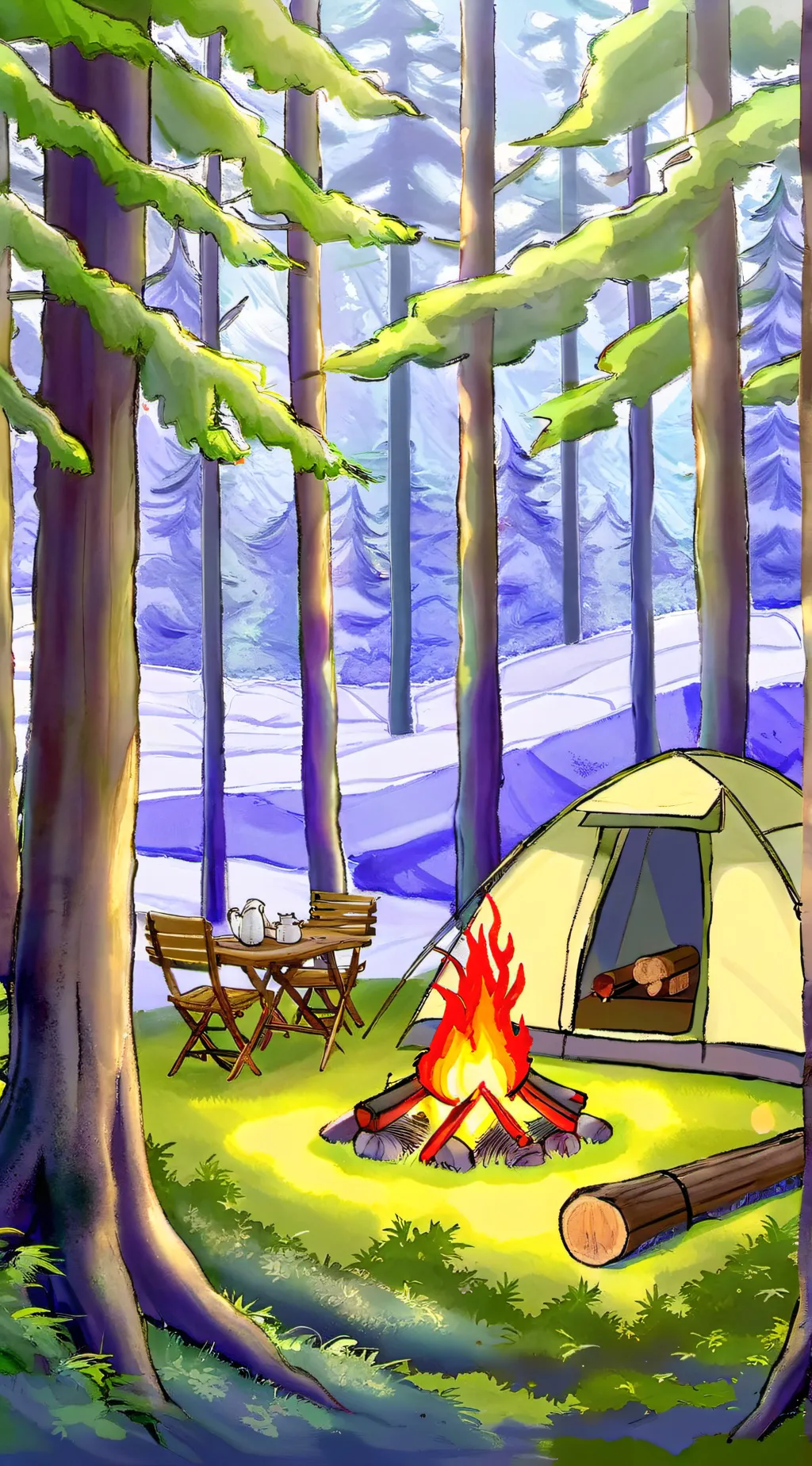 ai character: FPE CAMP!  background