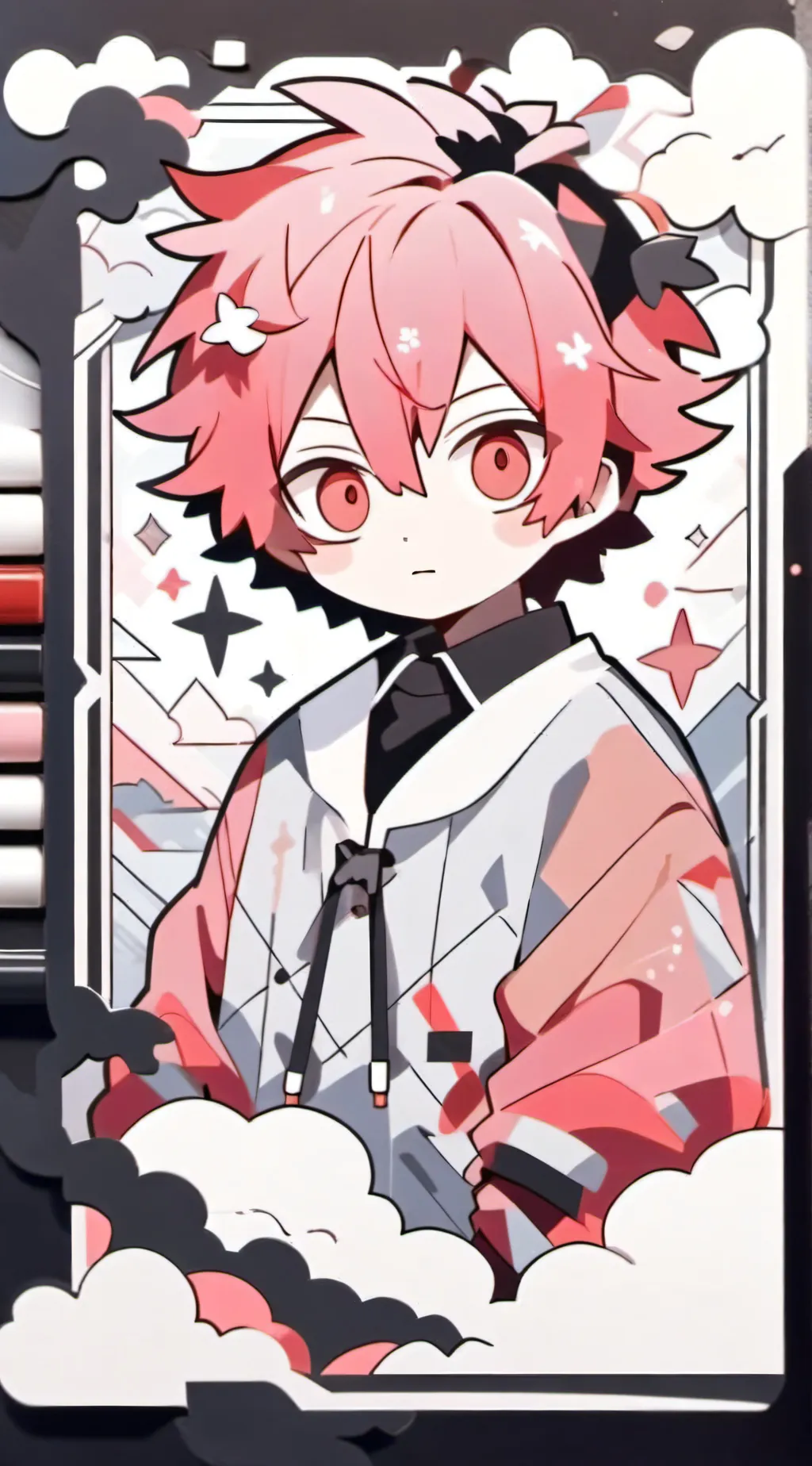 ai character: mha science again  background