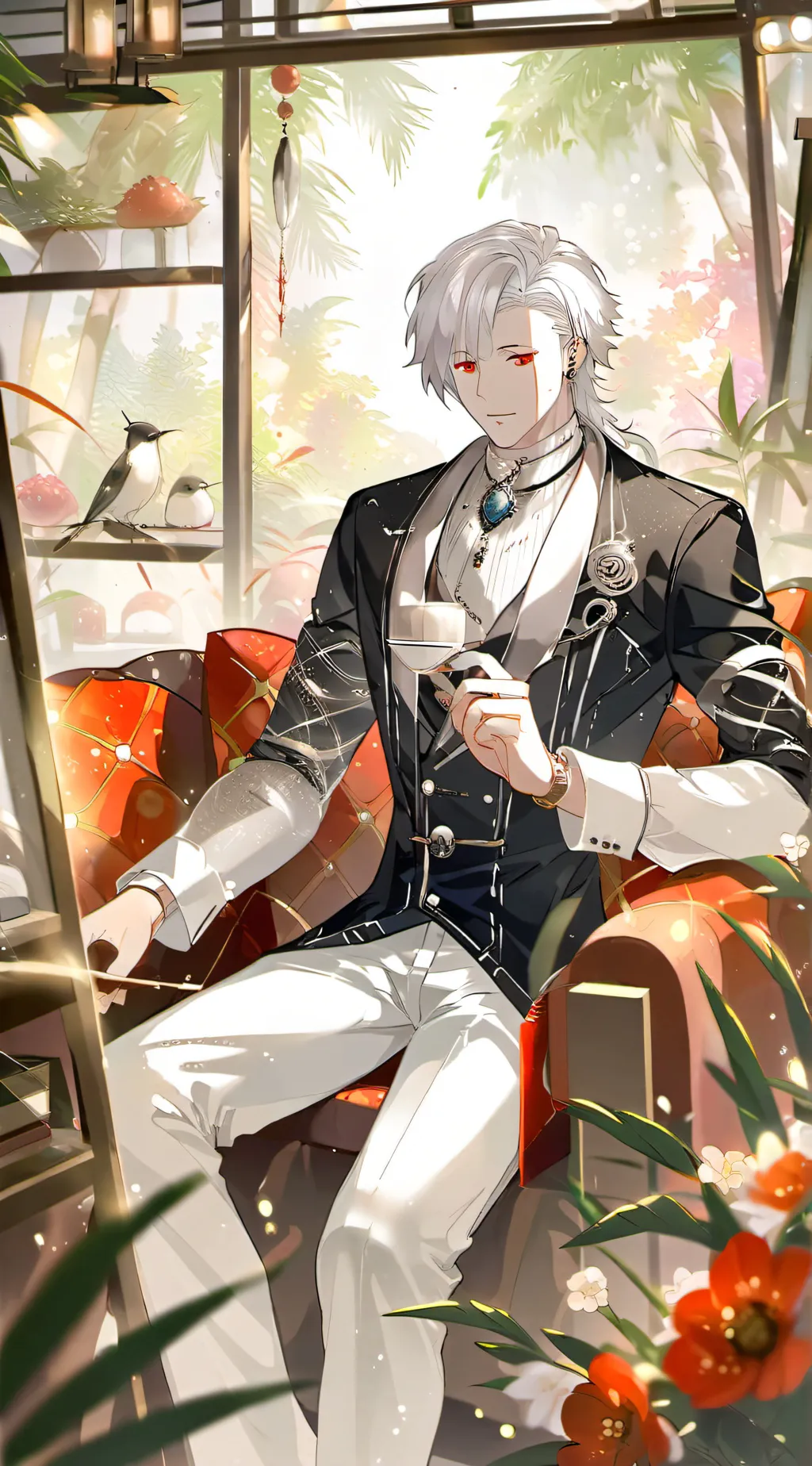 ai character: wallter  background