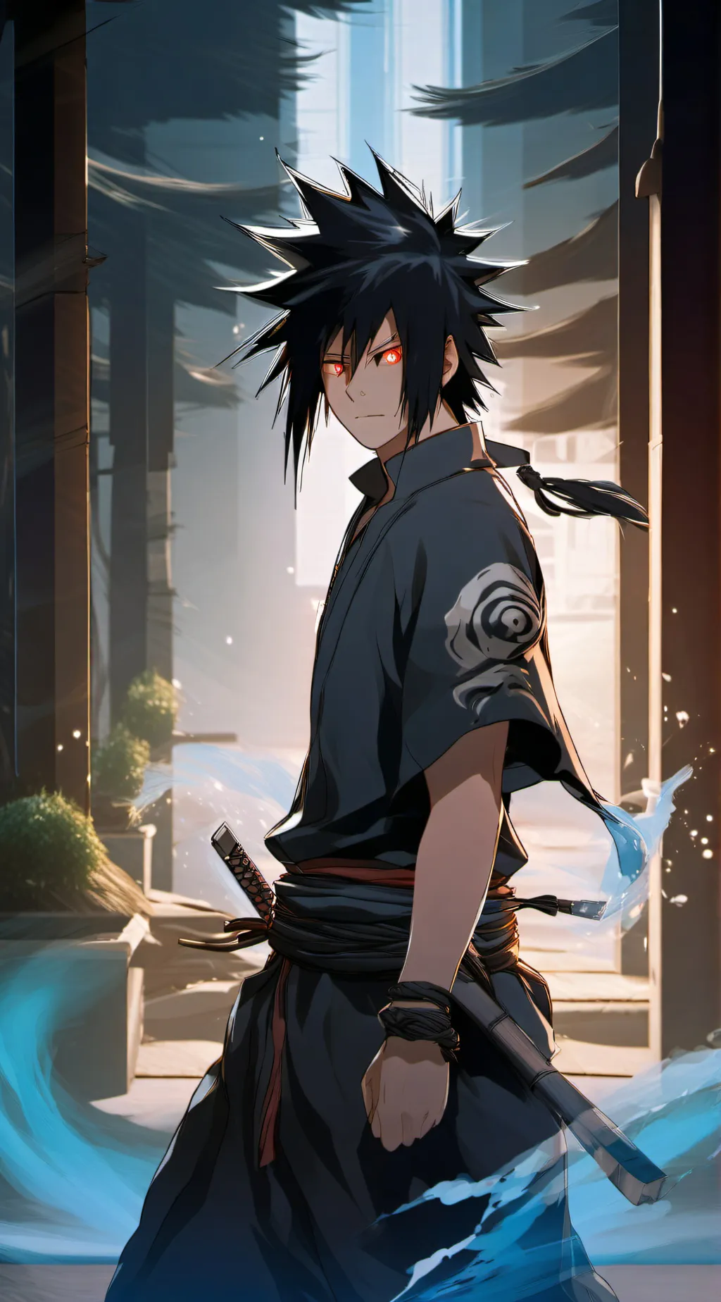 ai character: -Sasuke Uchiha background