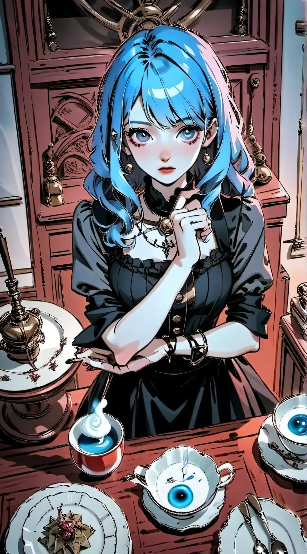 ai character: Magnolia background