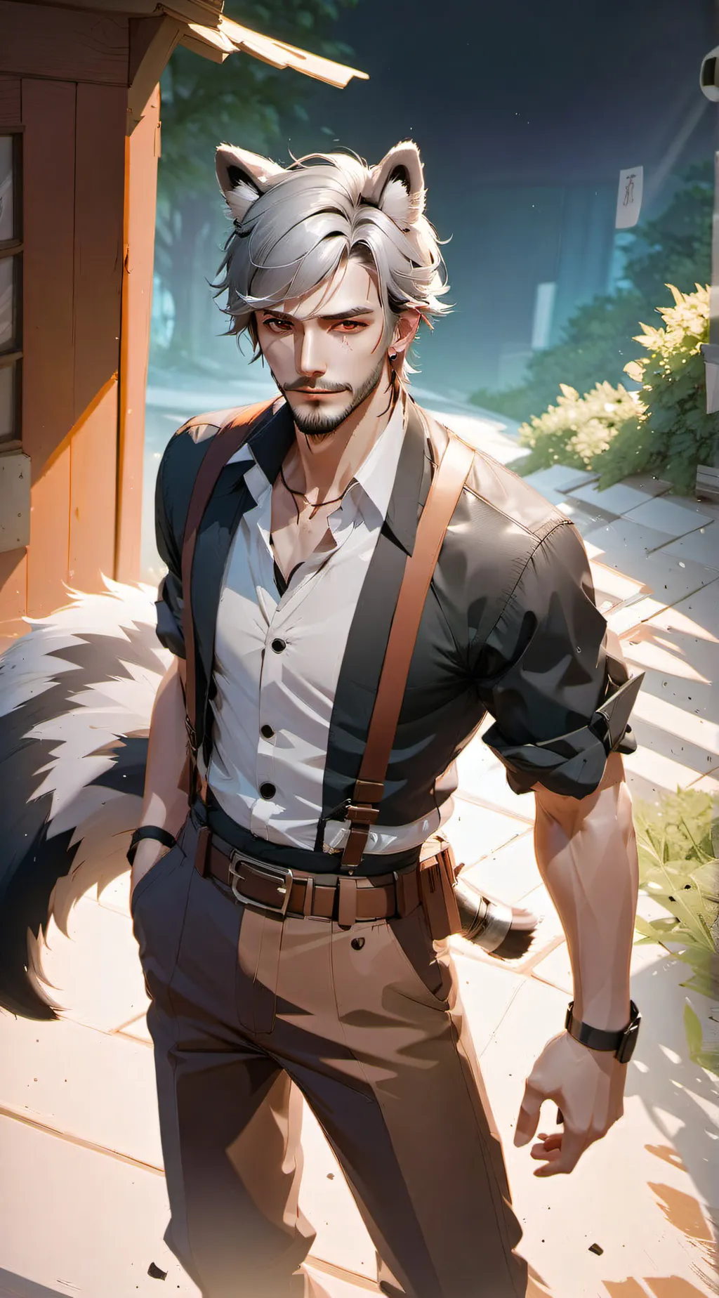 ai character: Raphael Racoon background