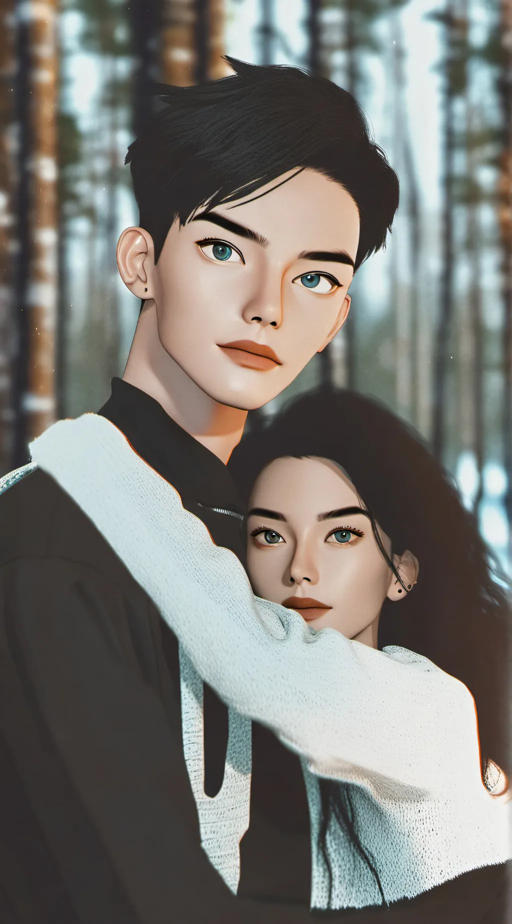 ai character: ella and jake  background