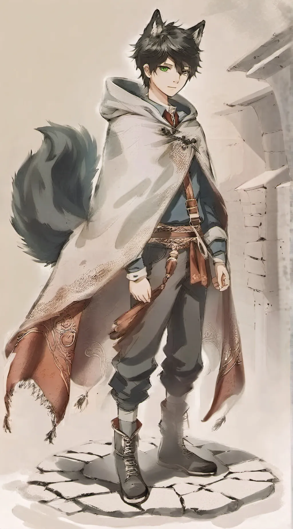 ai character: villain ein  background