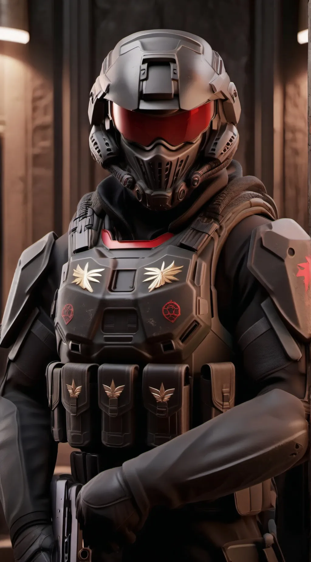 ai character: mobile Task force  background