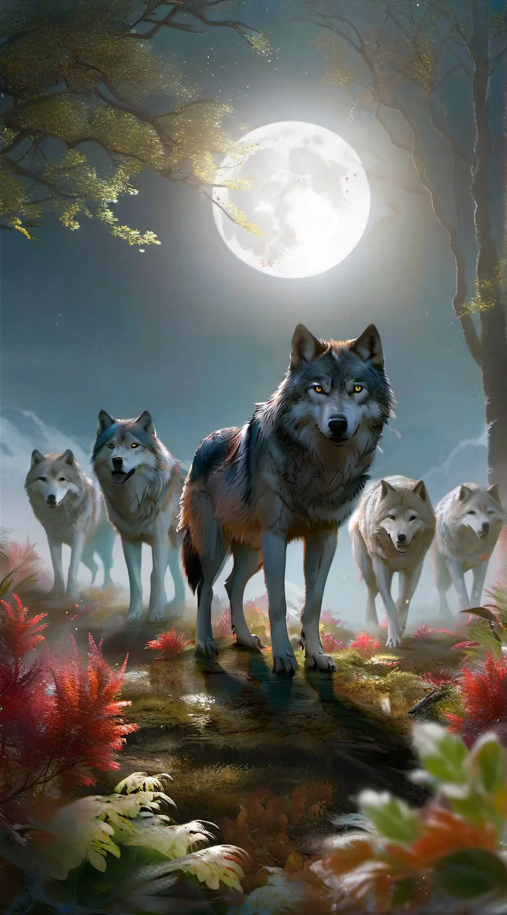 ai character: Wolf pack background