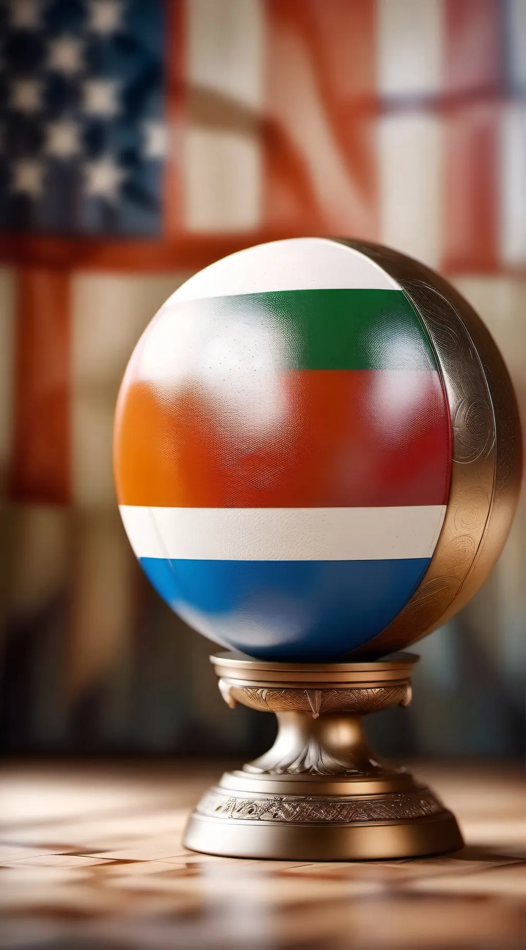 ai character: country balls background