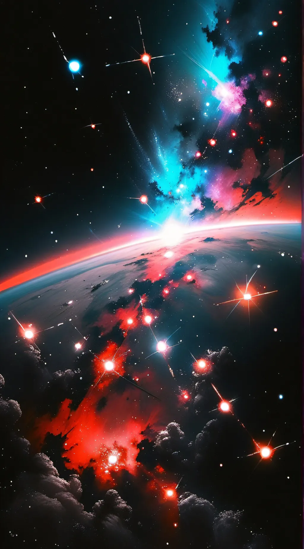 ai character: Space hihihi background