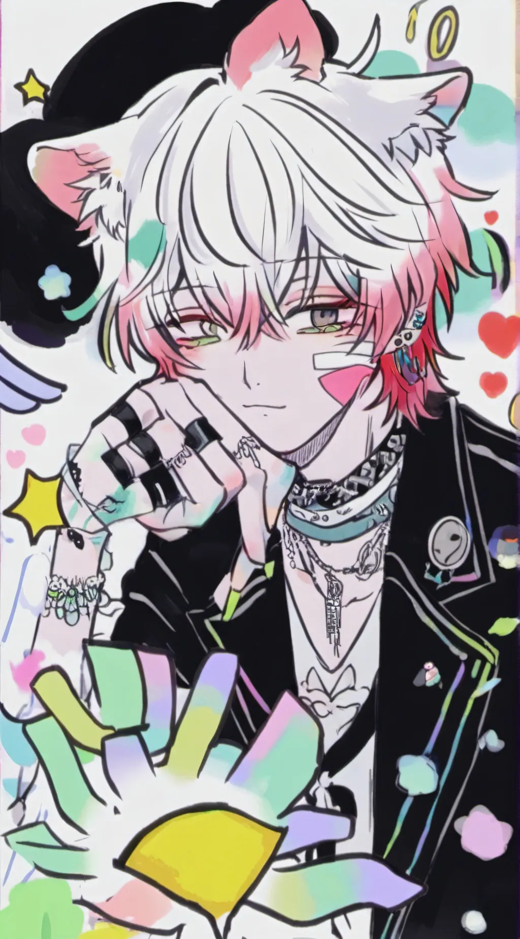 ai character: 🐱Shiwa🌈 background