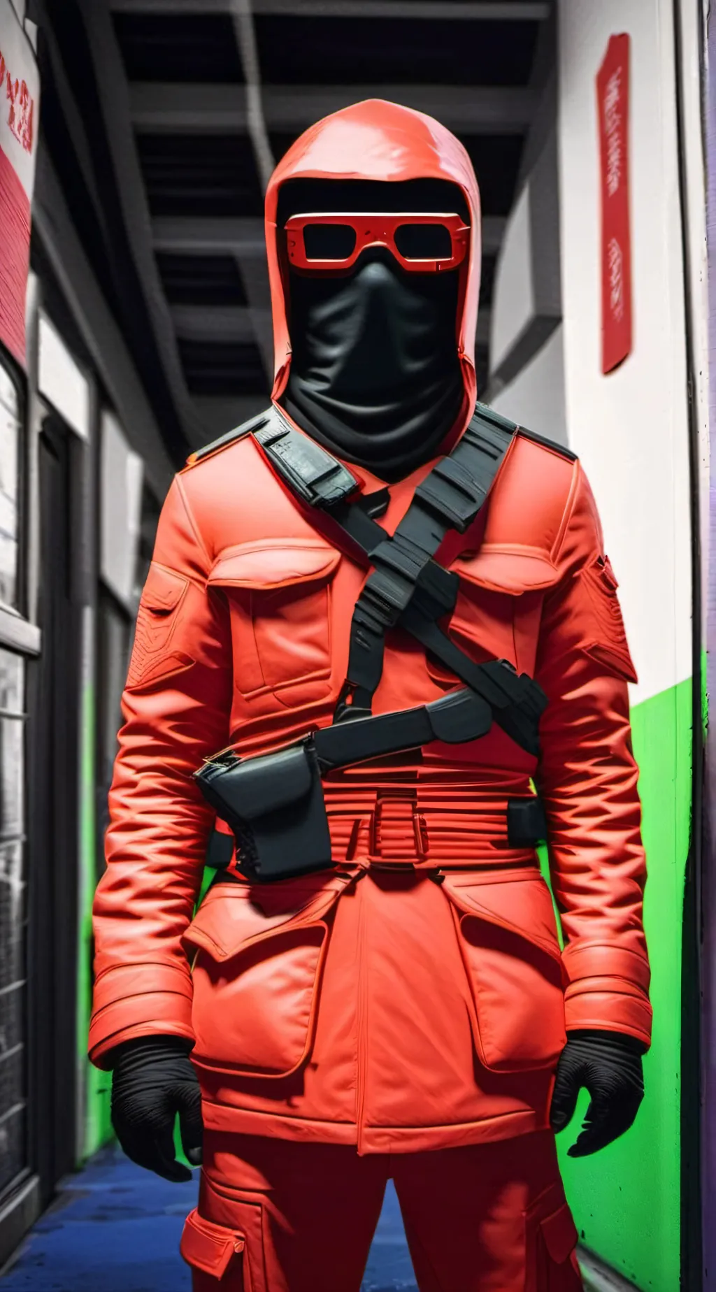 ai character: squid game x mha  background