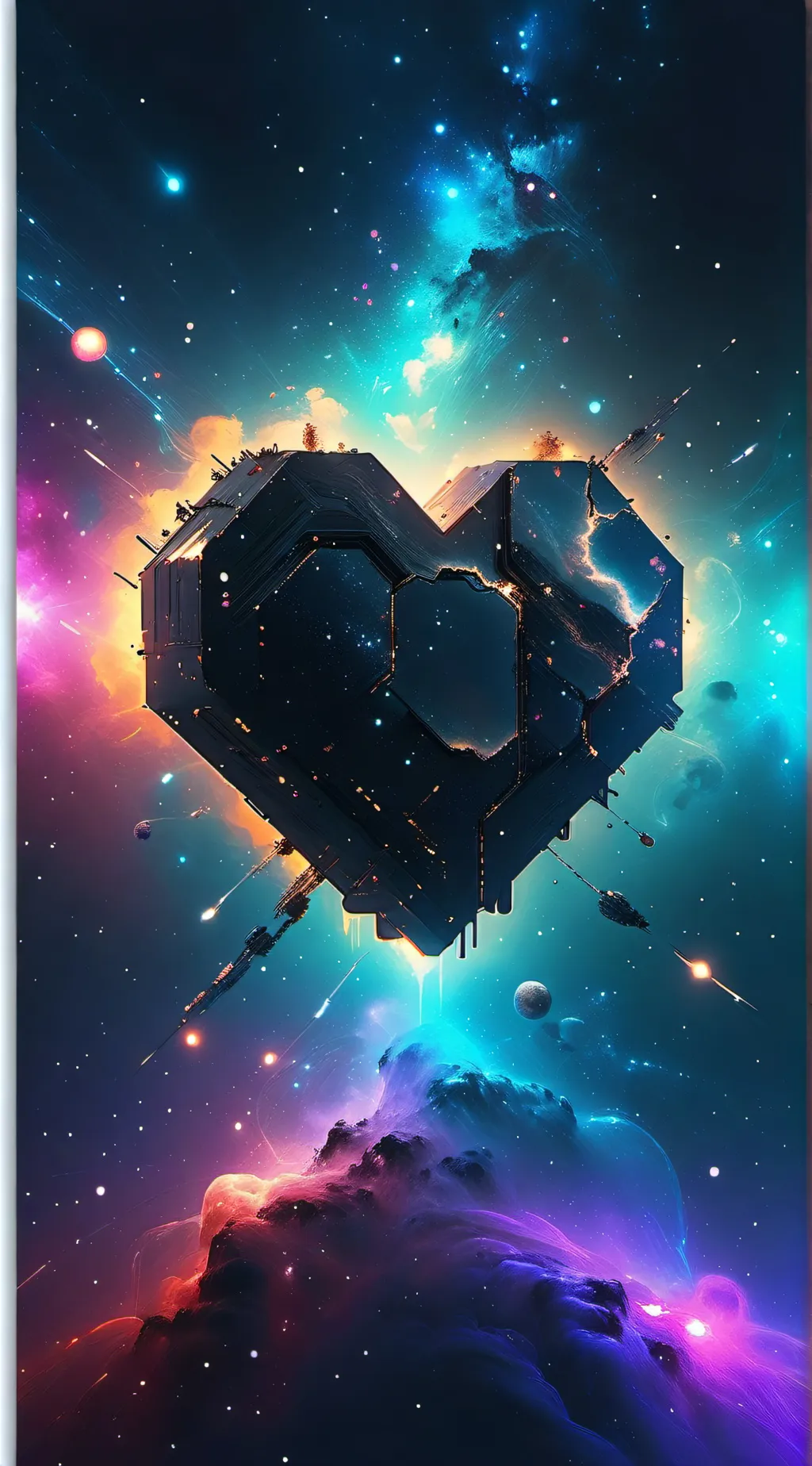 ai character: night to light background