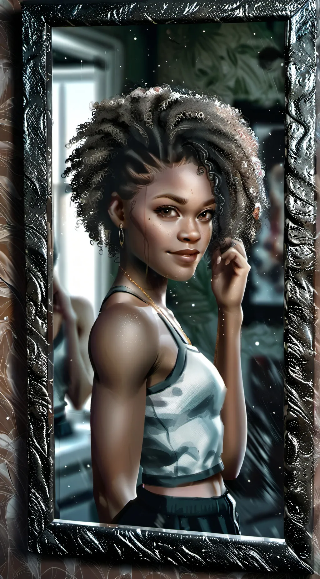 ai character: Aura background