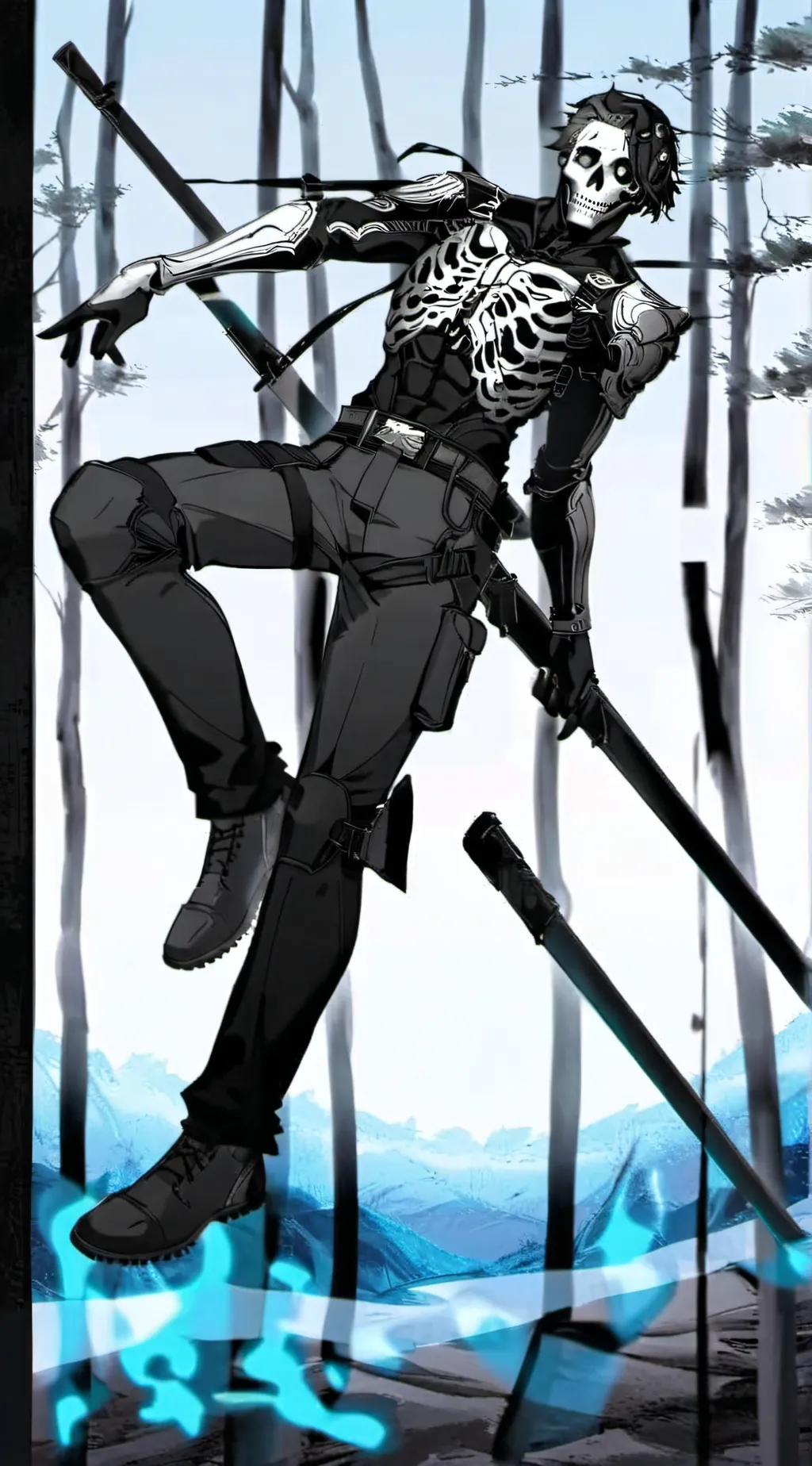 ai character: titan Cameraman  background