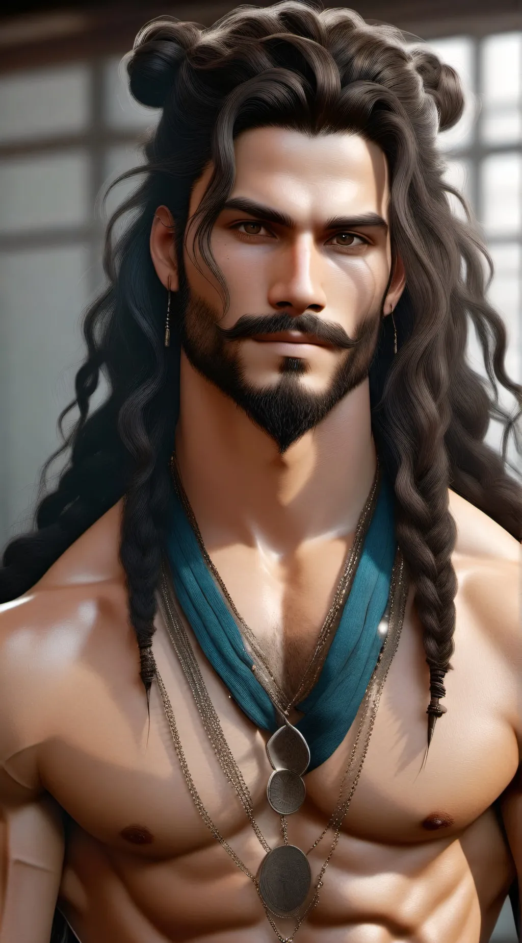 ai character: GOLD background