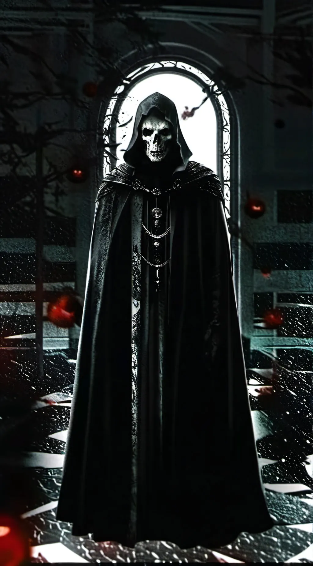 ai character: scary bat man background