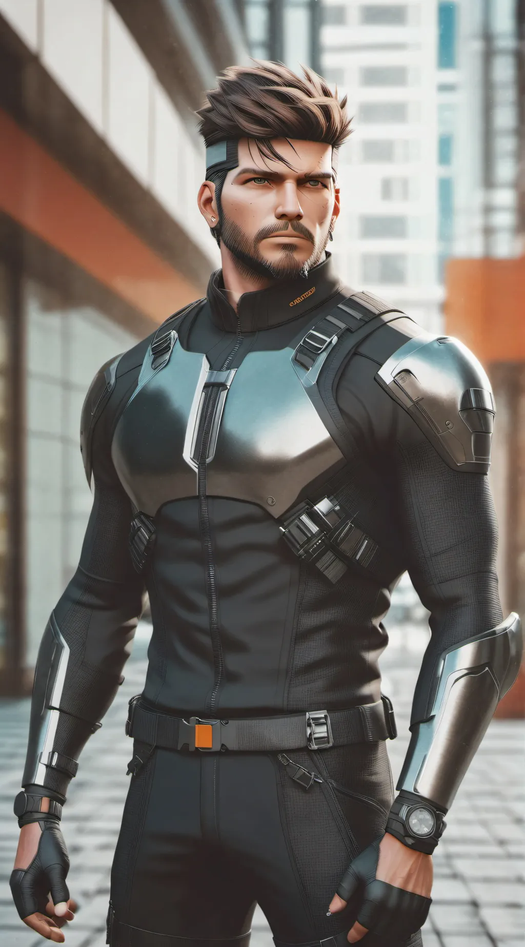 ai character: solid snake background