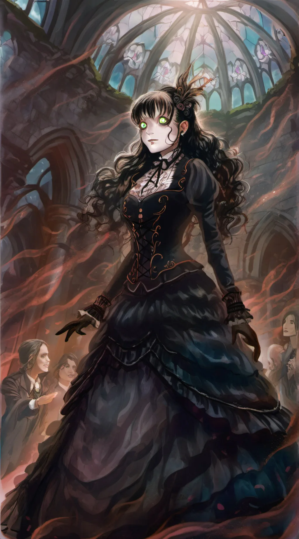 ai character: 埃尔薇拉 background