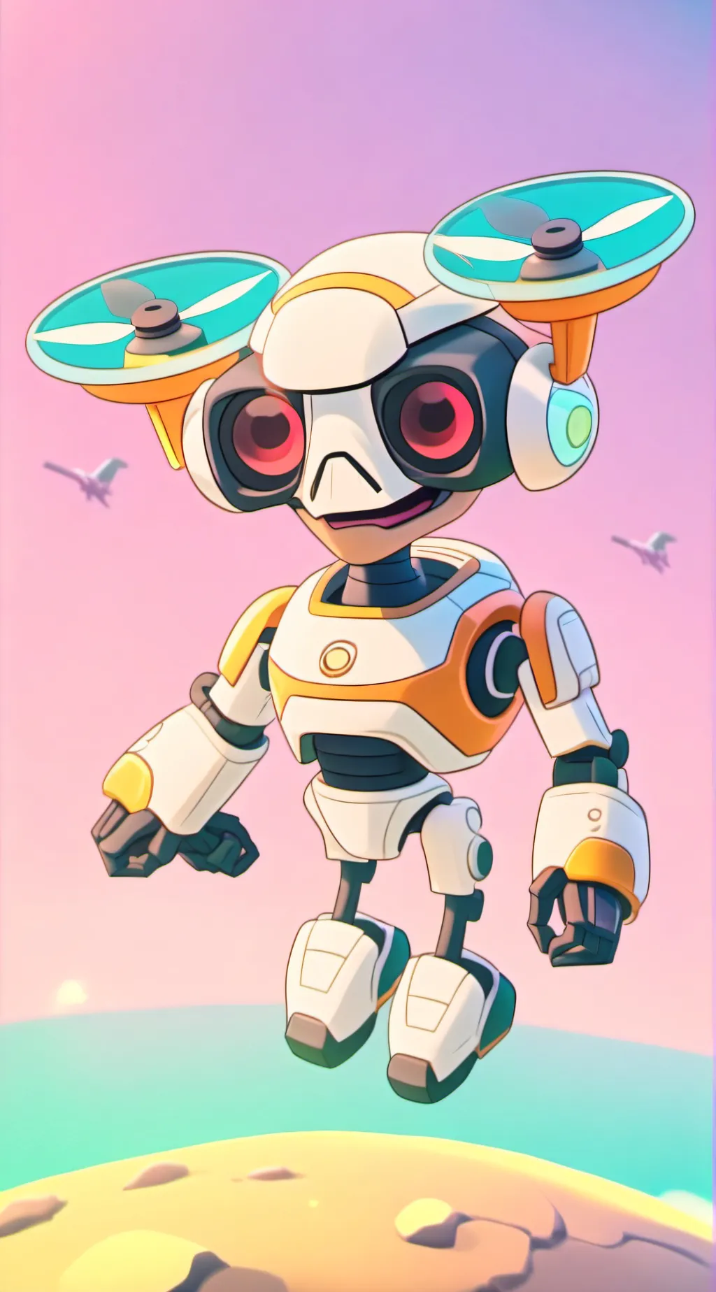 ai character: murder drones  background