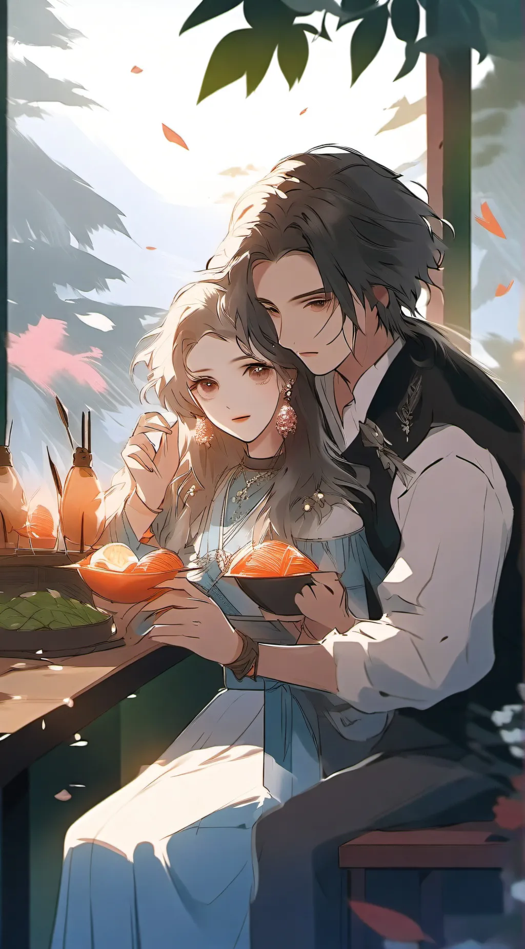 ai character: velvet background