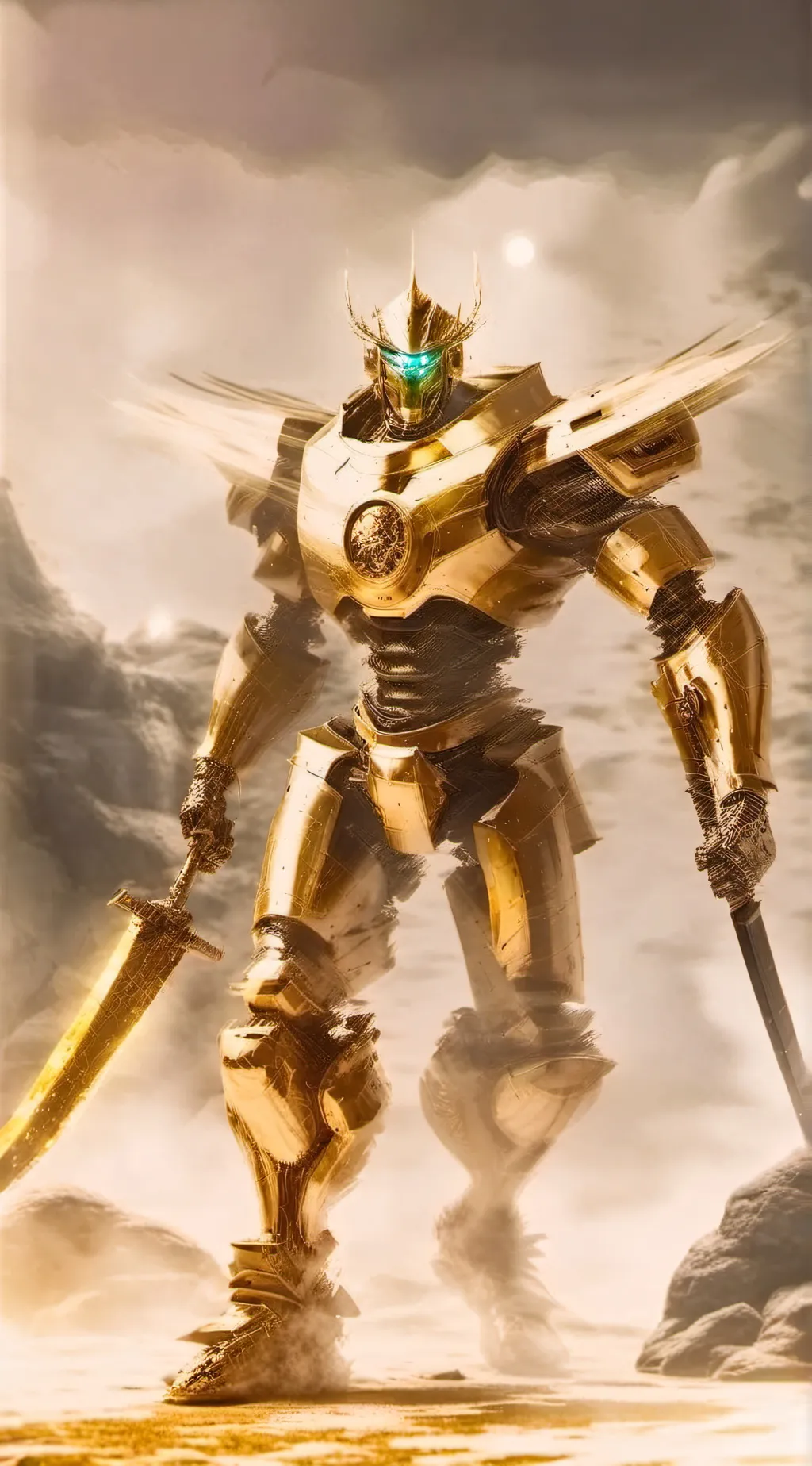 ai character: upg Titan clockman background