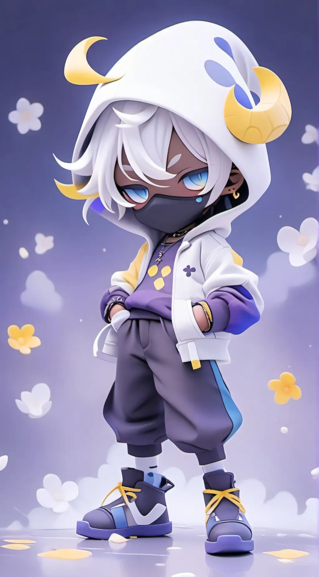 ai character: Lunar background