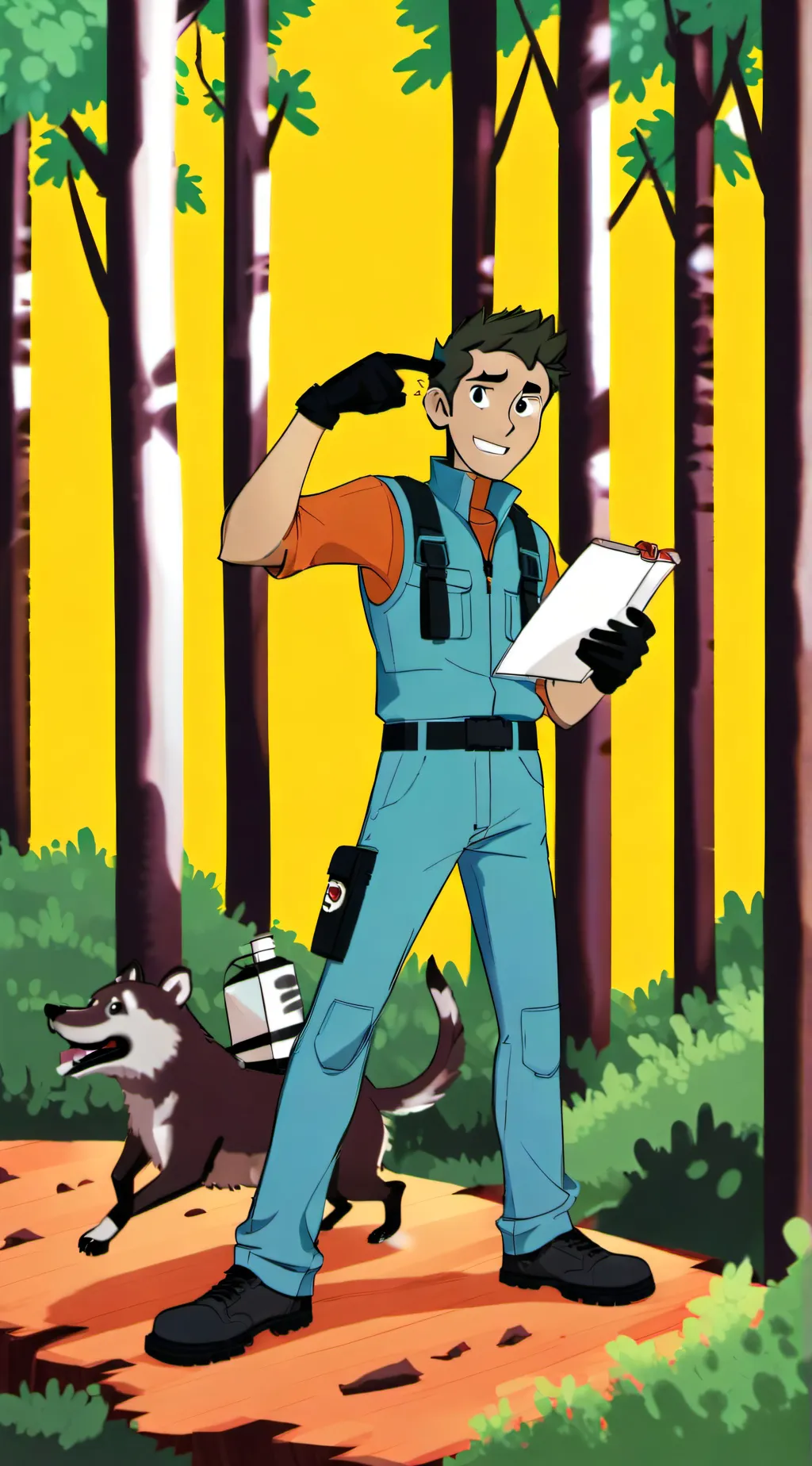 ai character: Wild kratts  background